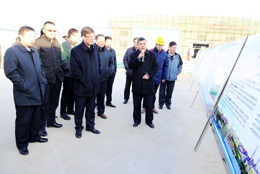 參加市委工作務虛會的領導來公司調研經濟發展和項目建設