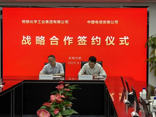 銅化集團與安徽電信簽署戰略合作協議